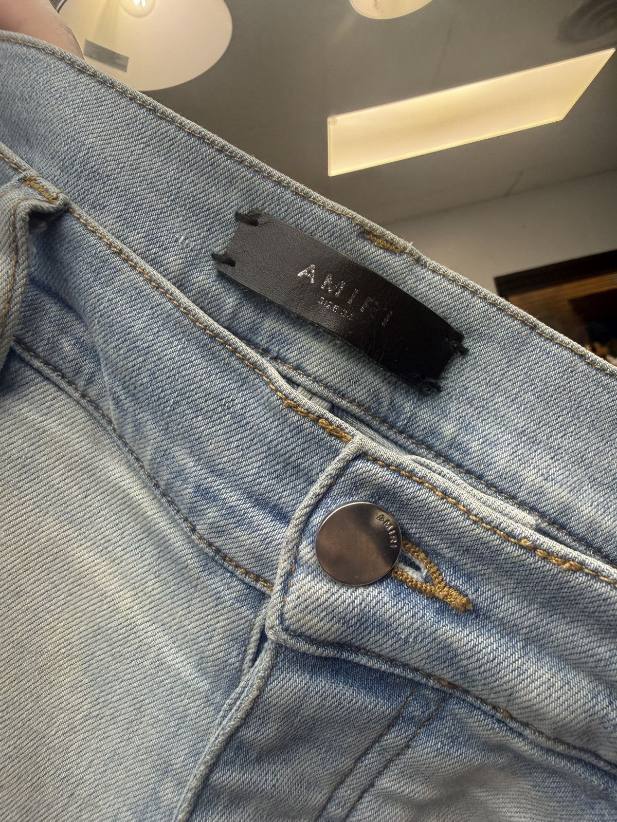 Amiri Amiri MX1 - Light Blue Distressed Denim Size US 34 / EU 50 - 6 Thumbnail