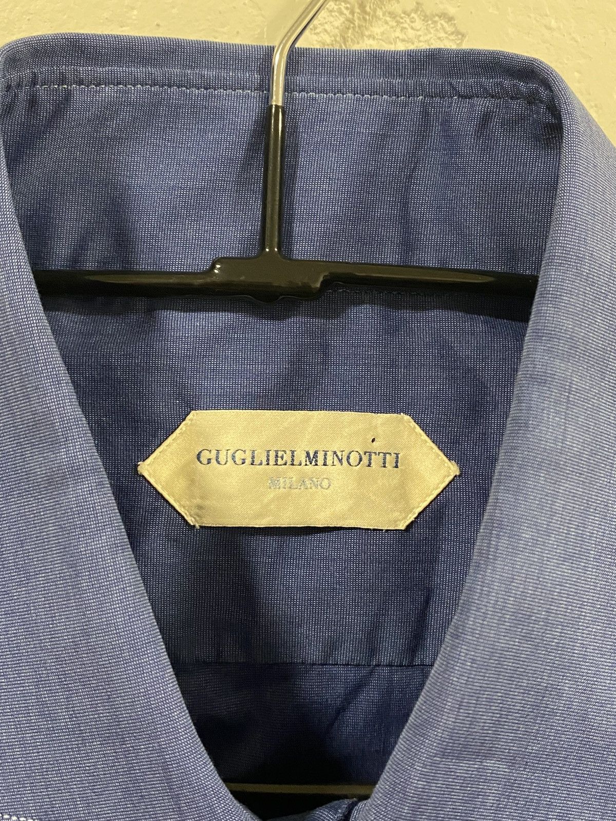 Other Guglielminotti Italian Luxury Classic Blue Button Shirt Size US M / EU 48-50 / 2 - 3 Thumbnail