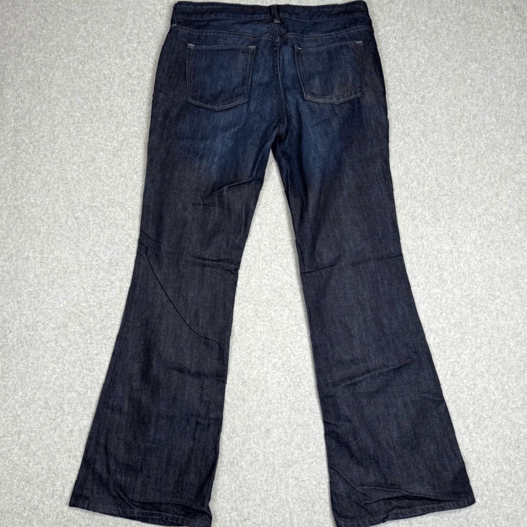 Gap GAP Jeans Flared Dark Wash Womens 10 Regular Hippie Retro Festival Blue Size 32" / US 10 / IT 46 - 8 Thumbnail
