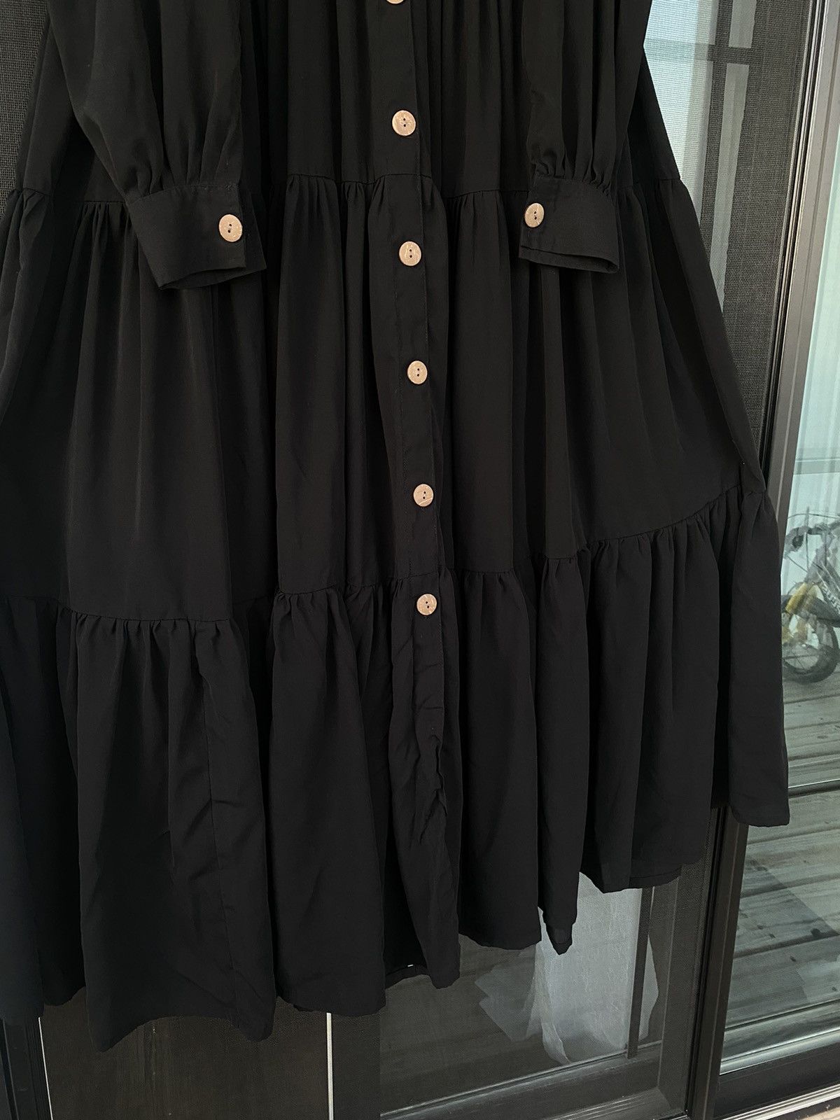 Other Womens Muslim Tiered Ruffles Holiday Abaya Maxi Dress Size L / US 10 / IT 46 - 3 Thumbnail