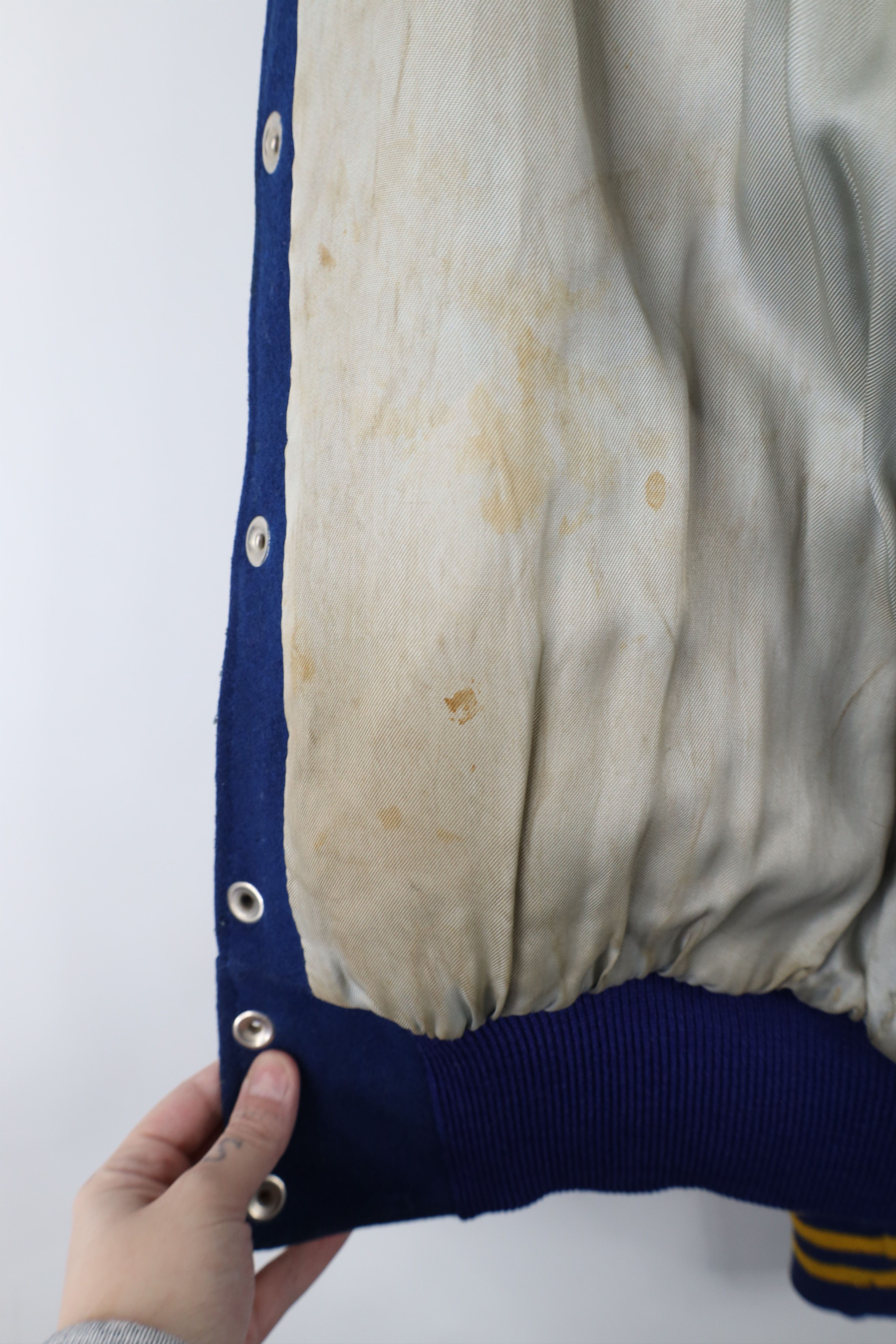 Vintage Vintage 70s Streetwear Leather Varsity Letterman Jacket USA Size US XL / EU 56 / 4 - 12 Thumbnail