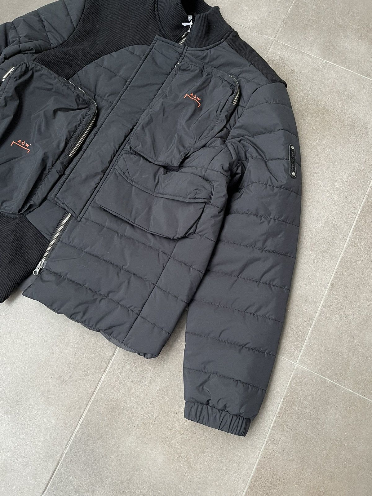 A-COLD-WALL* !DS! A-COLD-WALL* Asymmetric Technical Padded Black Jacket Size US M / EU 48-50 / 2 - 10 Thumbnail