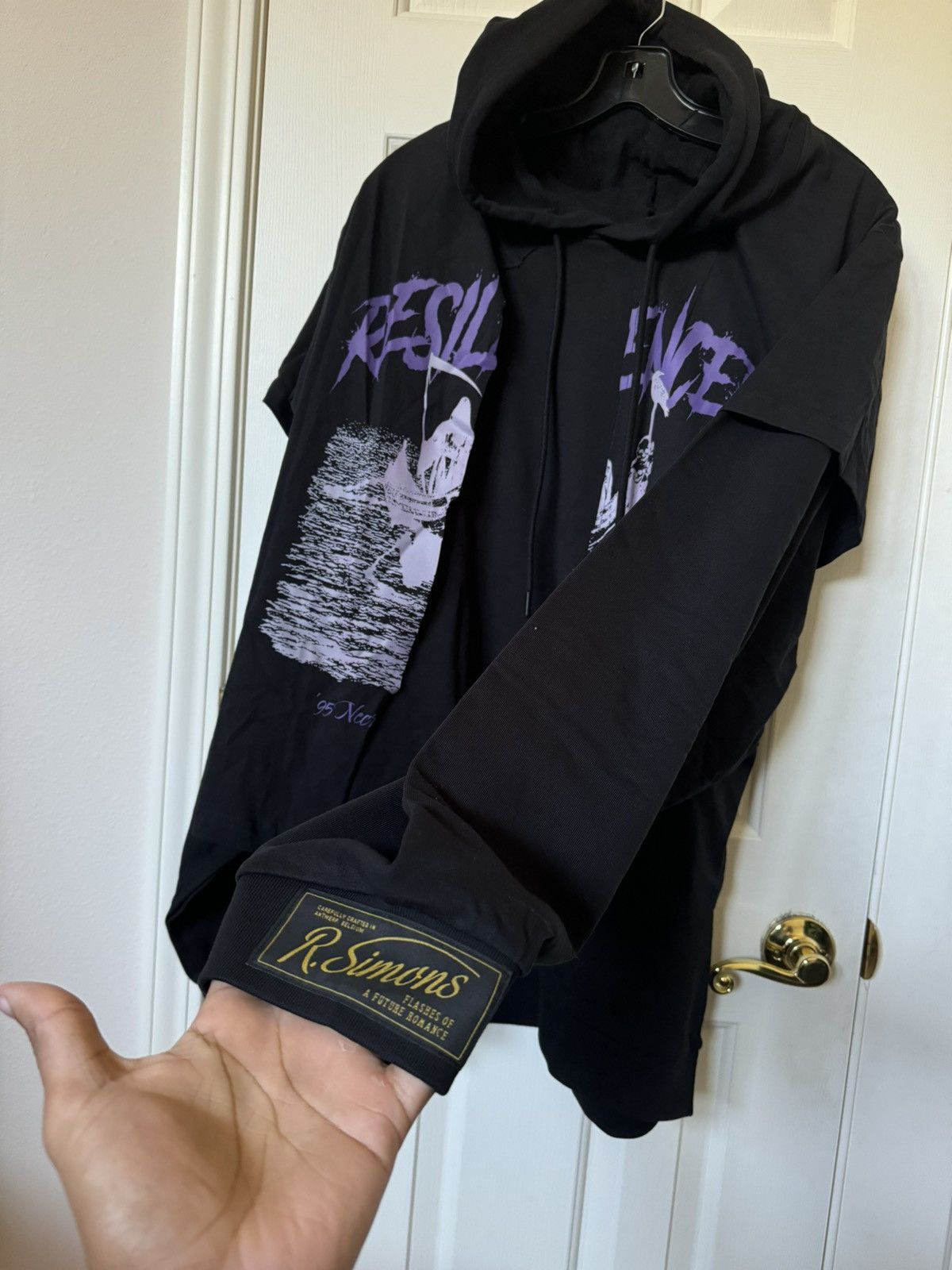 Raf Simons Raf Simons Resilencer Double Layered Hoodie Size US XS / EU 42 / 0 - 6 Thumbnail