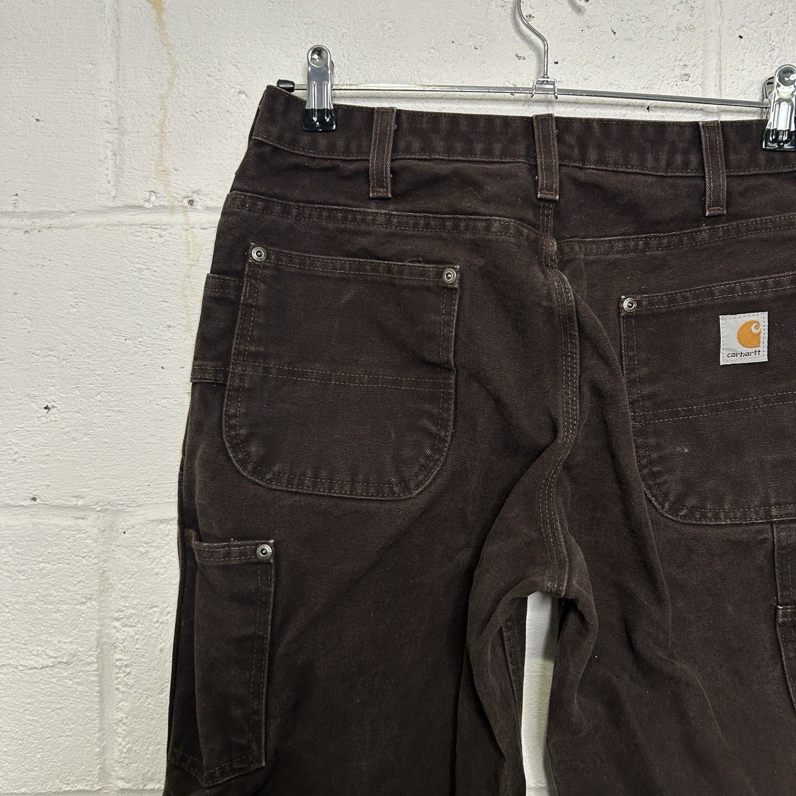 Carhartt Vintage Carhartt DoubleKnee Work Pants “Dark Brown” Size US 31 - 9 Thumbnail