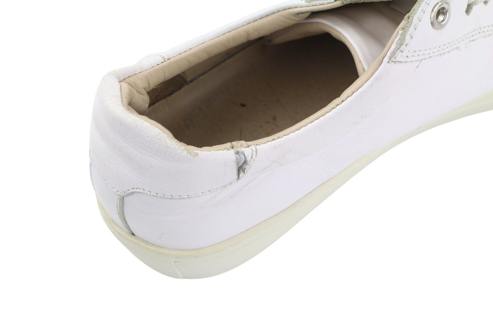 Suitsupply FW1404 EU42 White Leather Almond Toe Sneakers 83574 Size US 9 / EU 42 - 12 Thumbnail