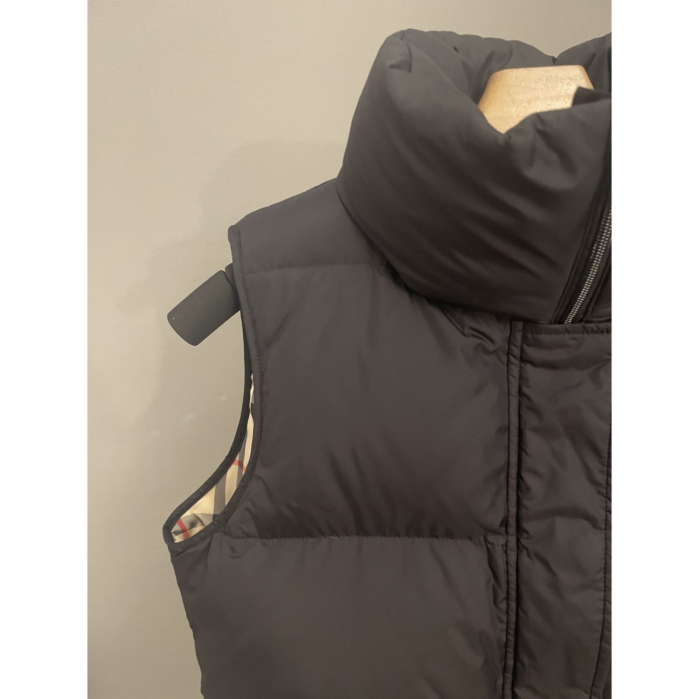 Burberry Burberry Black Quilted Down Puffer Vest With High Collar & Z Size S / US 4 / IT 40 - 3 Thumbnail