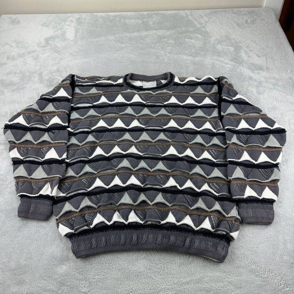 Coogi Vintage Coogi Men's Size XL Australia Grey Sweater 100% Cot Size US XL / EU 56 / 4 - 6 Thumbnail