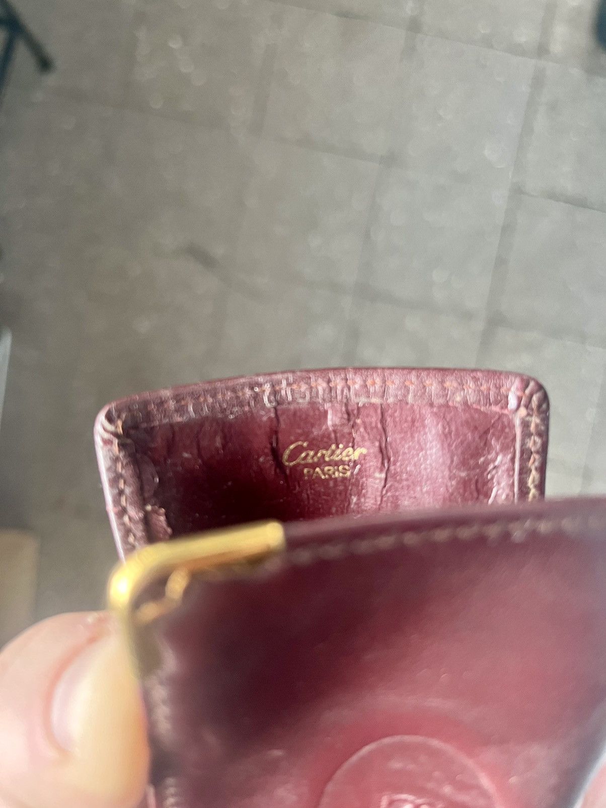 Cartier Cartier Must de Cartier burgundy cigarette case/wallet/ Size ONE SIZE - 8 Thumbnail