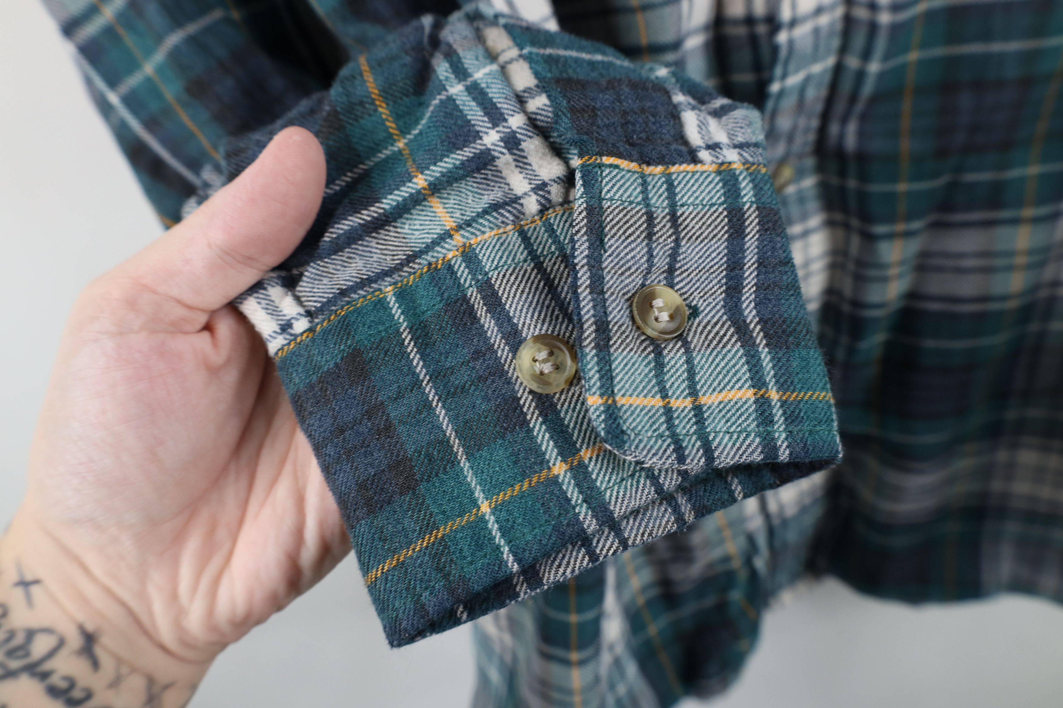 Vintage Vintage 90s Streetwear Lined Flannel Button Shirt Jacket Jac Size US L / EU 52-54 / 3 - 6 Thumbnail