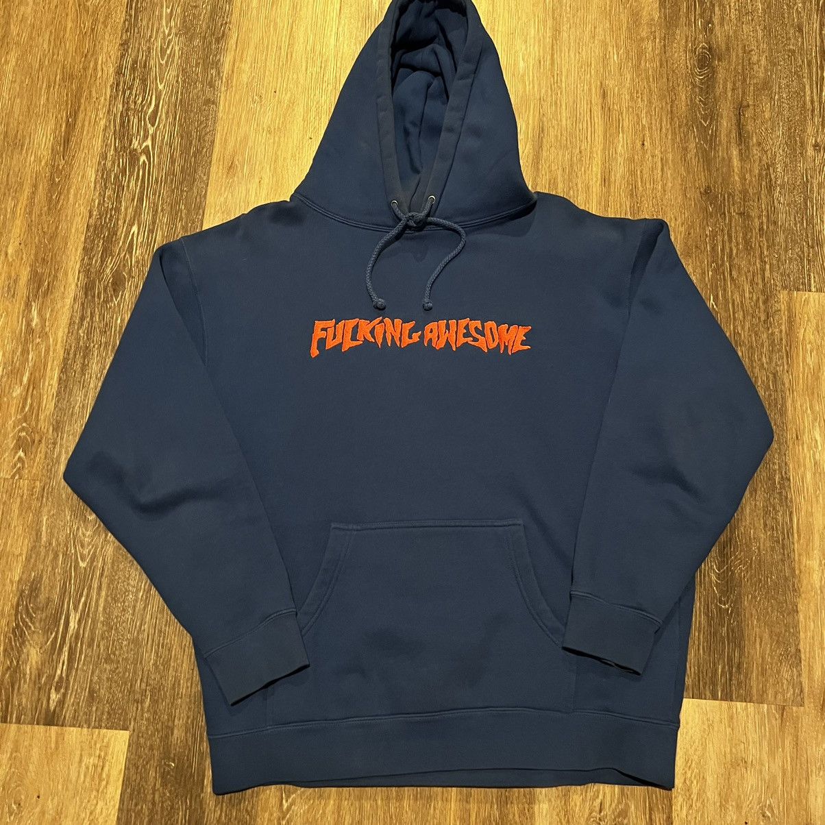 Fucking Awesome Fucking Awesome Og Logo hoodie Orange on blue Size US L / EU 52-54 / 3 - 7 Thumbnail