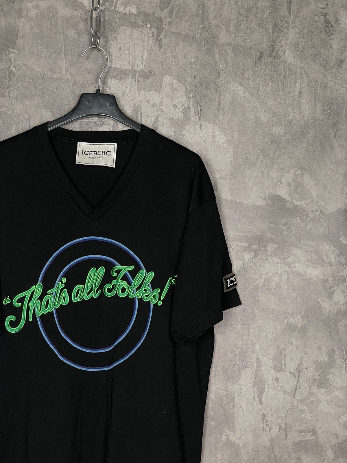 Iceberg Iceberg Avant Garde Y2K Big Logo “Thats all Folks” t shirt Size US XL / EU 56 / 4 - 4 Thumbnail