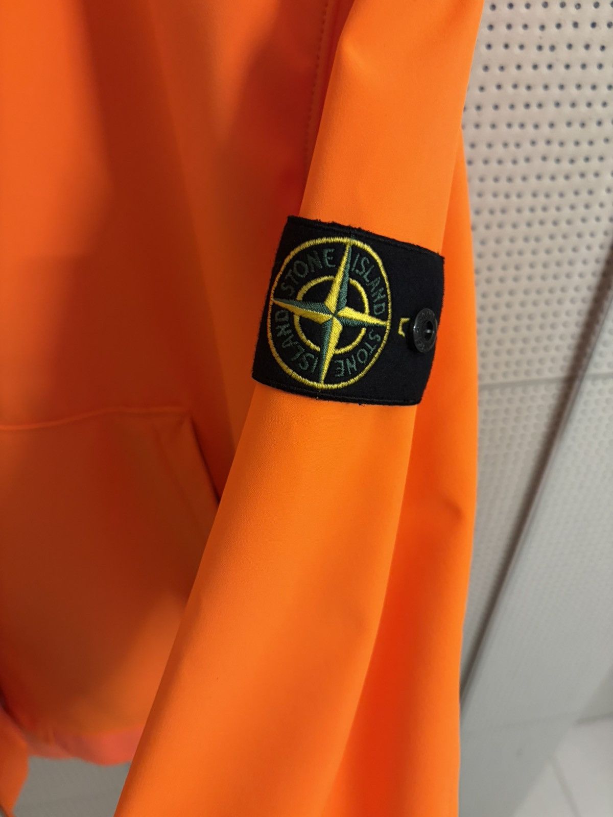 Stone Island Light Soft Shell-R Jacket in Orange, Men's (Size Xxl) — image 3 of 6