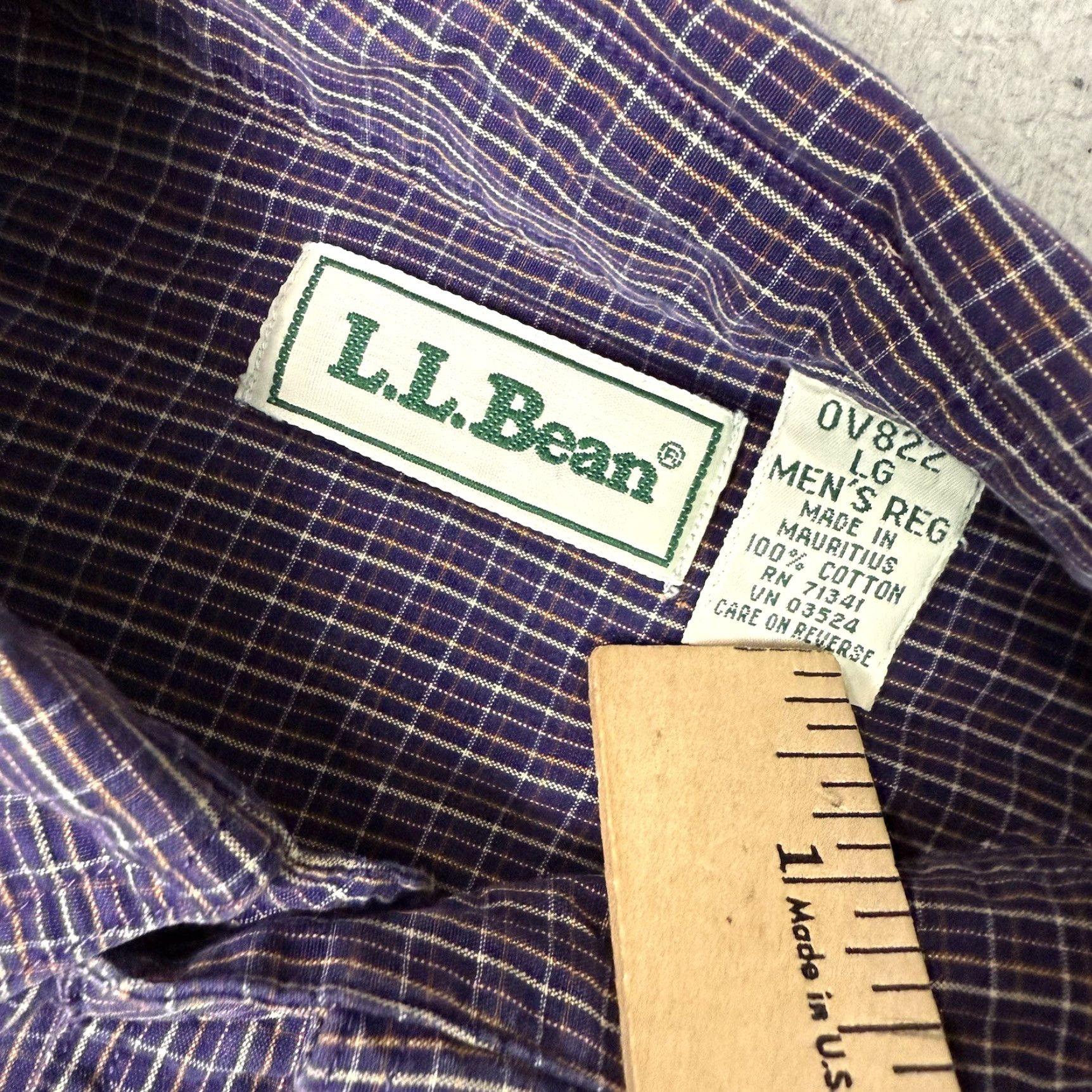 Vintage L.L. Bean Shirt Mens Large Blue Regular Button-Down Plaid Casual Soft Comfort Top Shirt Size US L / EU 52-54 / 3 - 3 Thumbnail