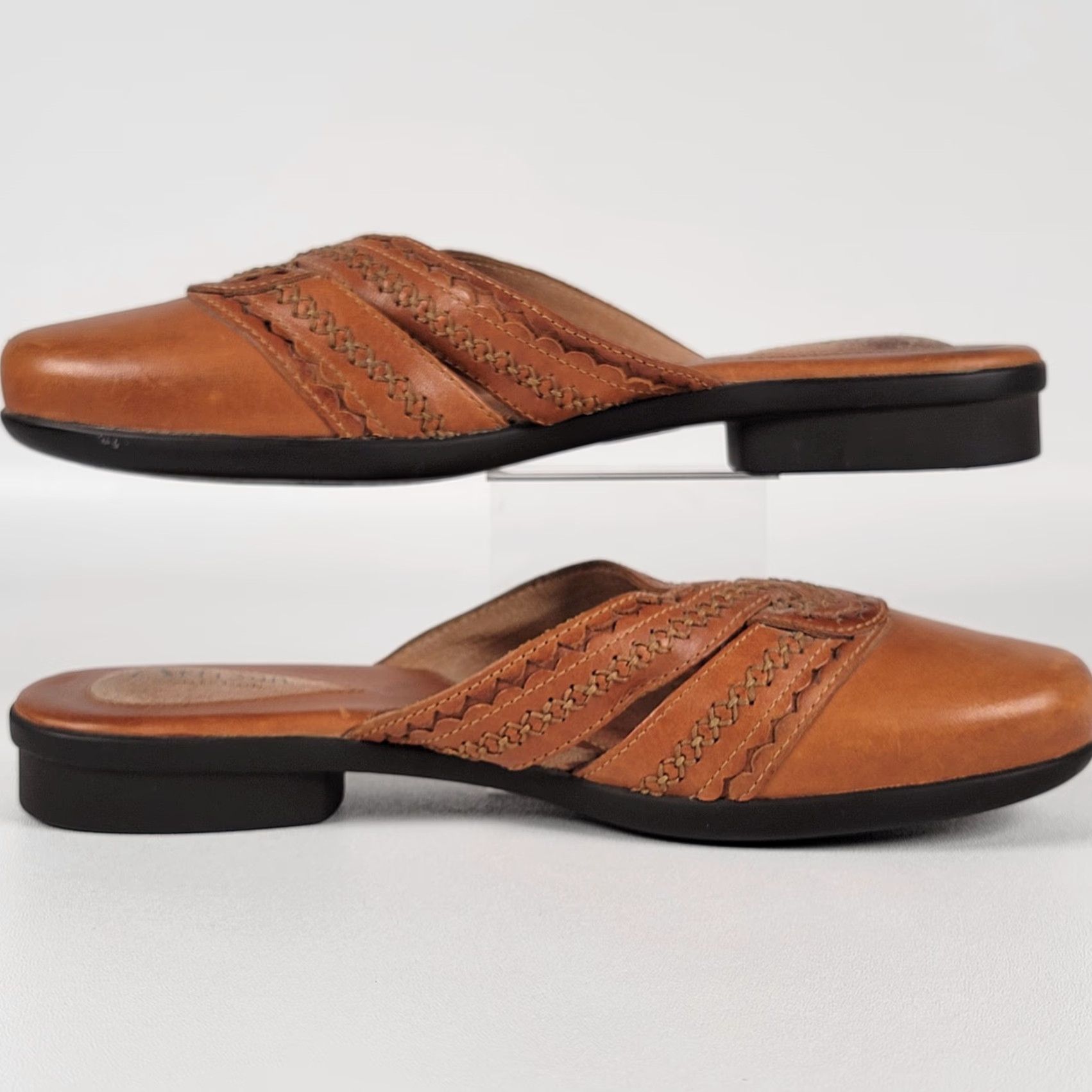 Clarks Clarks Artisan Leather Slip On Womens Brown Size 9 Leather Comfort Mule Size US 9 / IT 39 - 3 Thumbnail