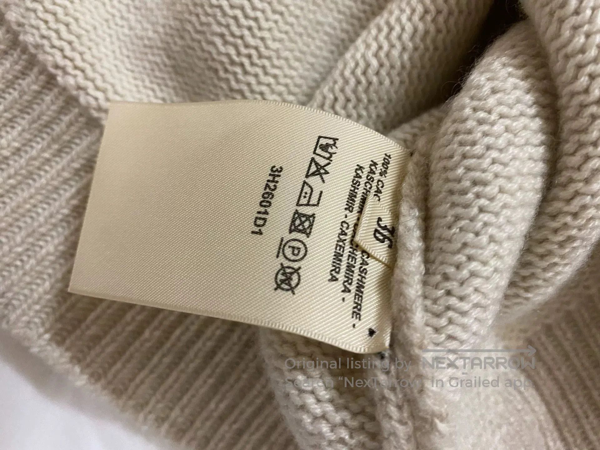 Hermes Hermes Women's Beige Cashmere Sweater. Size US XS / EU 42 / 0 - 5 Thumbnail