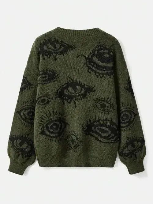 Aran Isles Knitwear Unisex The Eyes Oversize Knitwear Size US M / EU 48-50 / 2 - 3 Thumbnail