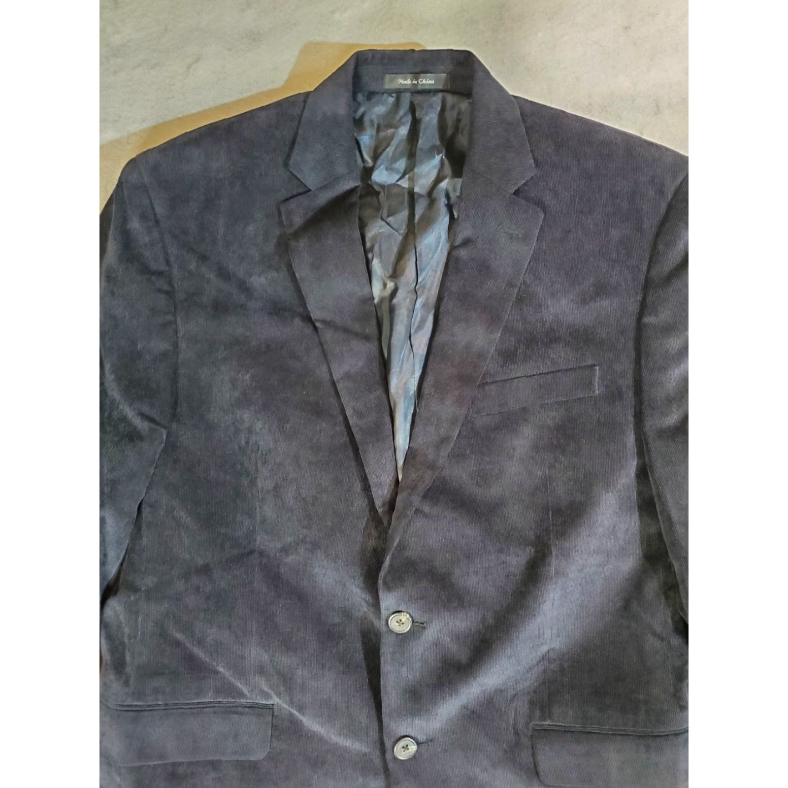 Chaps CHAPS RALPH LAUREN Signature Corduroy Sports Coat Blazer Men’s Size 42 Reg Dark Blue Size 42R - 2 Thumbnail