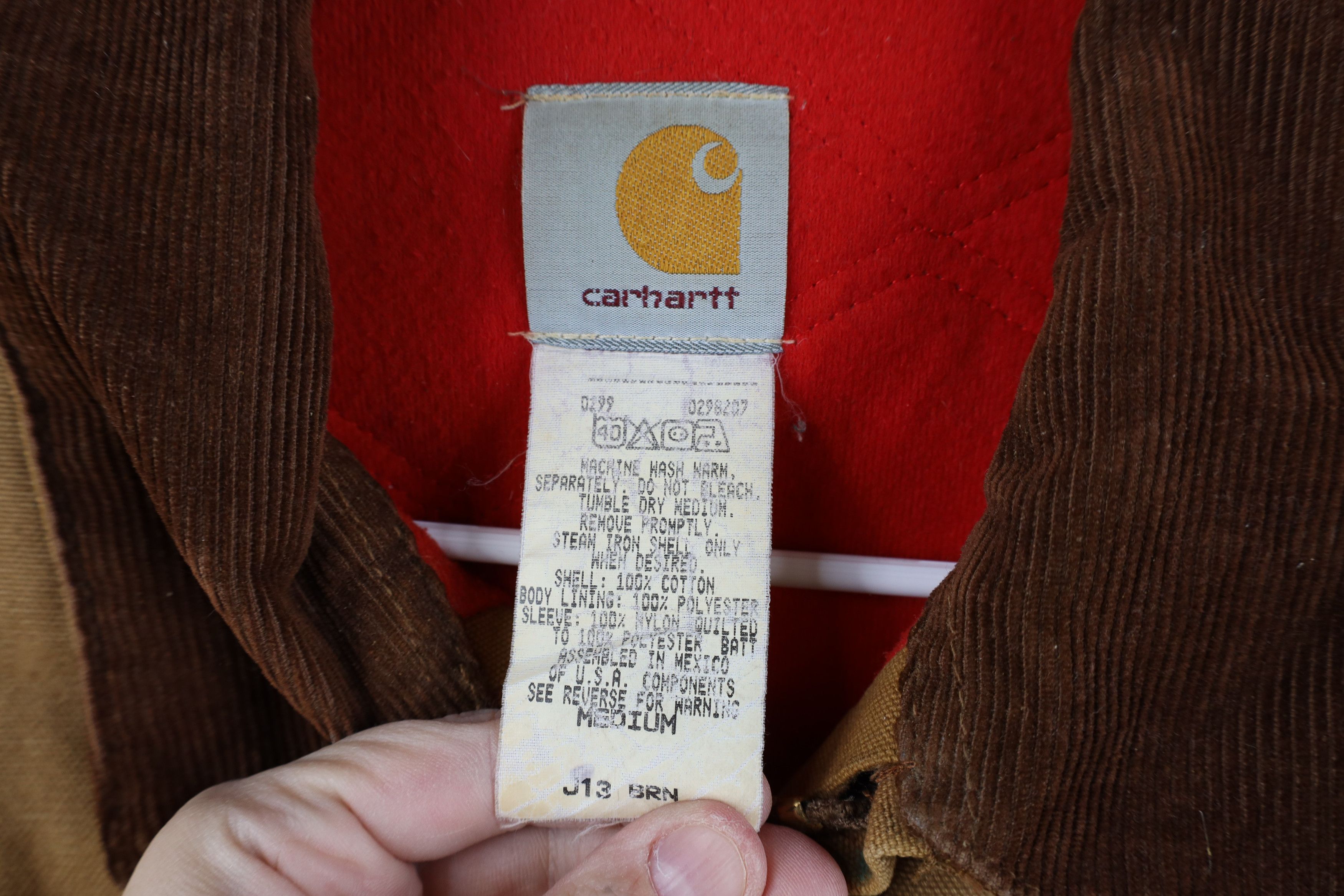 Carhartt Vintage 90s Carhartt Quilted Western Bomber Jacket Brown J13 Size US M / EU 48-50 / 2 - 7 Thumbnail