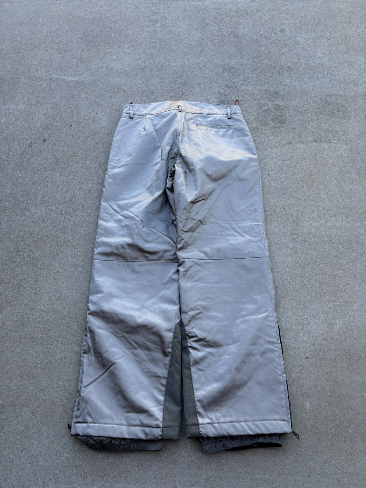 Prada Vintage 1990s Prada Linea Rossa Silver ski pants Size US 32 / EU 48 - 2 Thumbnail