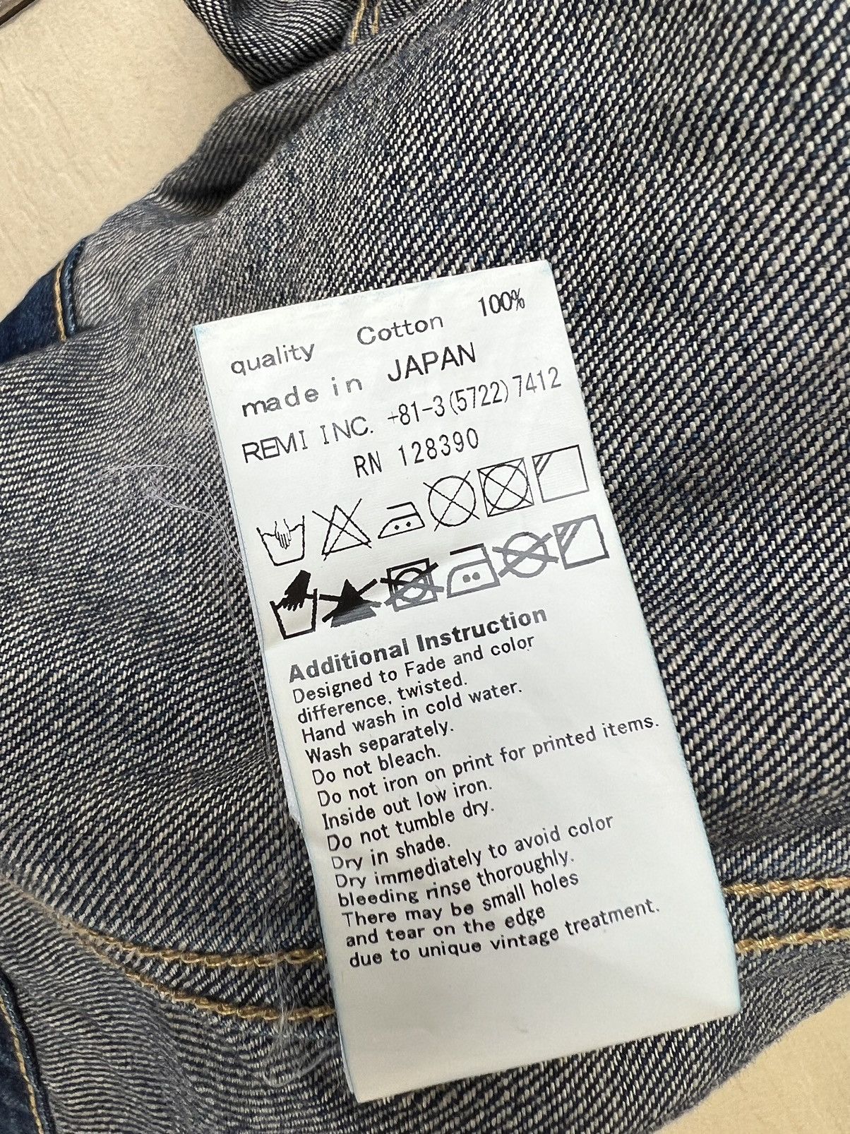Remi Relief Remi Relief Japan Distress Denim Type 1 Jacket 40s Style Size US M / EU 48-50 / 2 - 20 Thumbnail