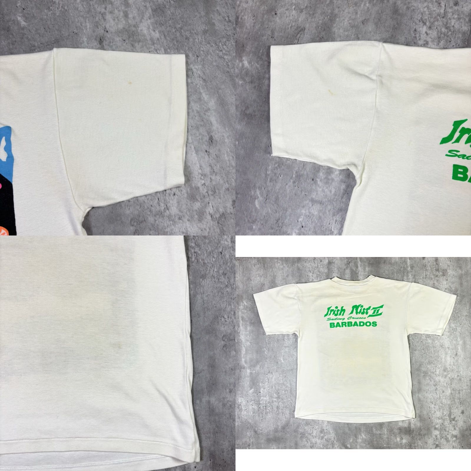 Vintage VINTAGE Barbados Beach T-Shirt Shirt Men S White Cotton Graphic Print Art 80s 90s Size US S / EU 44-46 / 1 - 8 Thumbnail