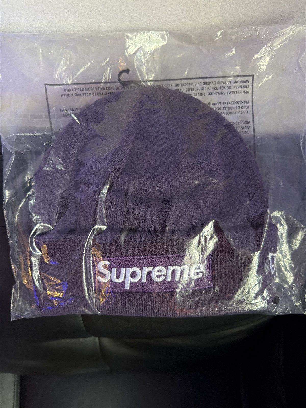 Supreme Dark Purple Bogo Beanie