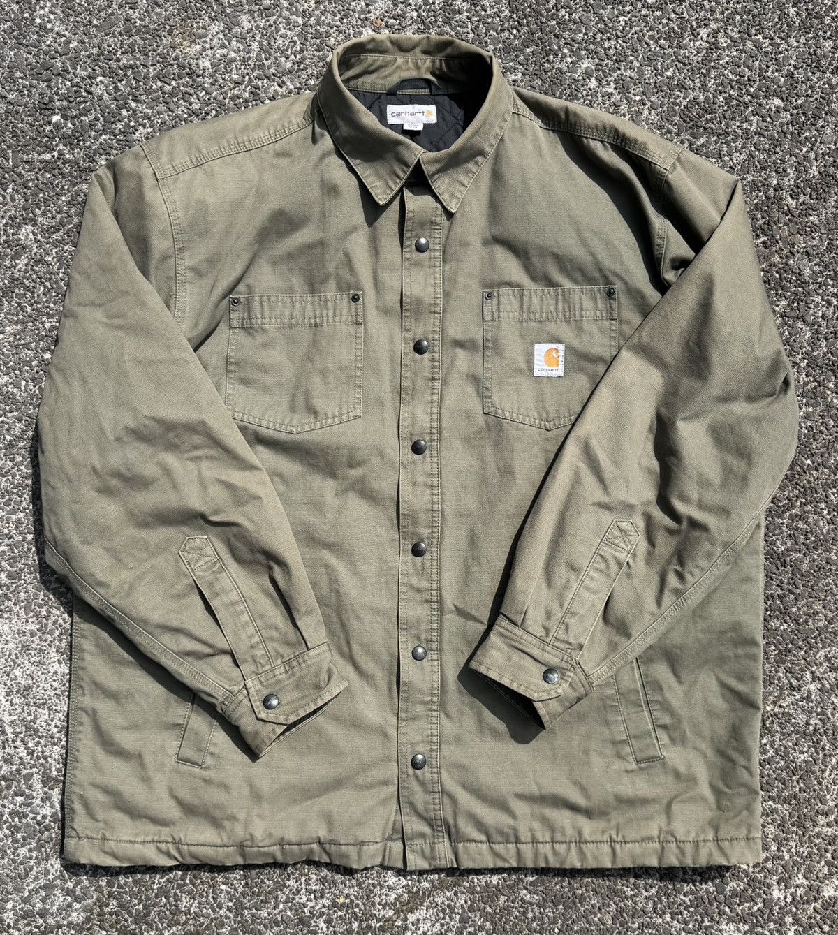 Carhartt Carhartt Army Green Work Jacket Size US XL / EU 56 / 4 - 1 Thumbnail
