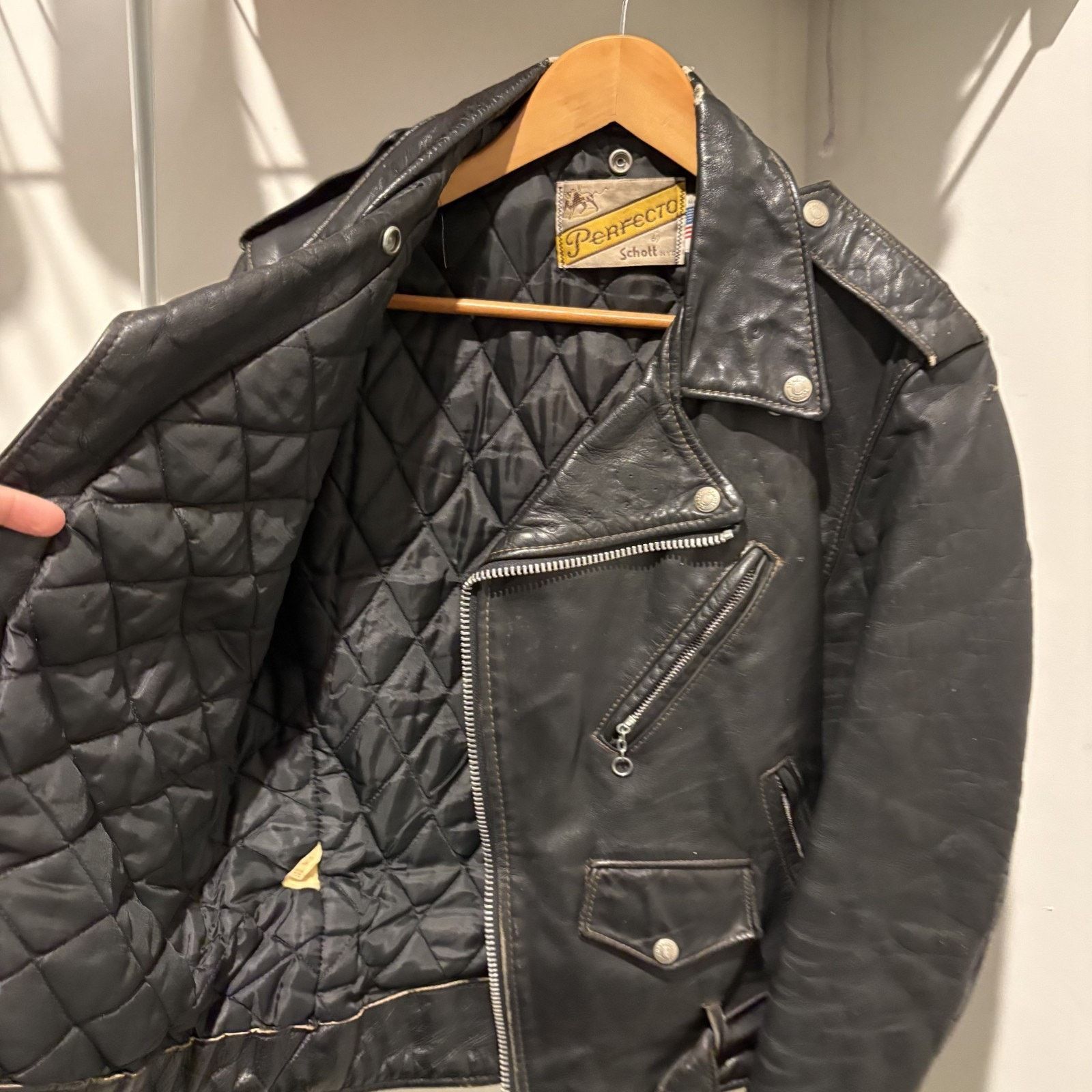 Schott × Vintage Vintage Schott Perfecto 618 Steer Hide Leather Jacket 40 Size US M / EU 48-50 / 2 - 15 Thumbnail