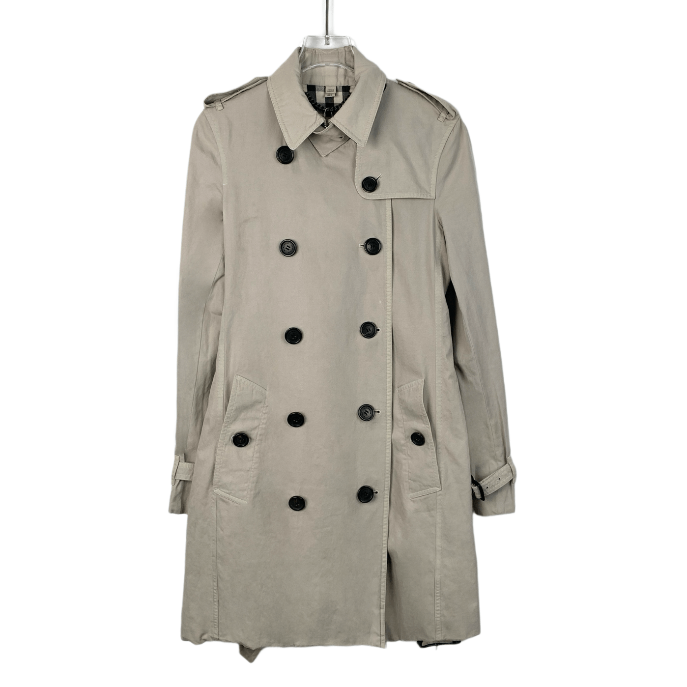 Burberry Burberry Brown Cotton Belted Trench Coat (36 XS) Size XS / US 0-2 / IT 36-38 - 1 Thumbnail