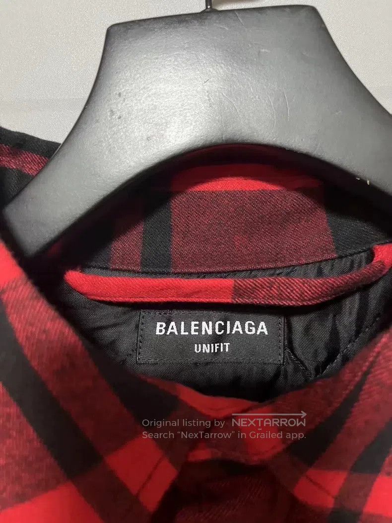 Balenciaga Balenciaga Black and red plaid cotton jacket, size M Size US M / EU 48-50 / 2 - 3 Thumbnail