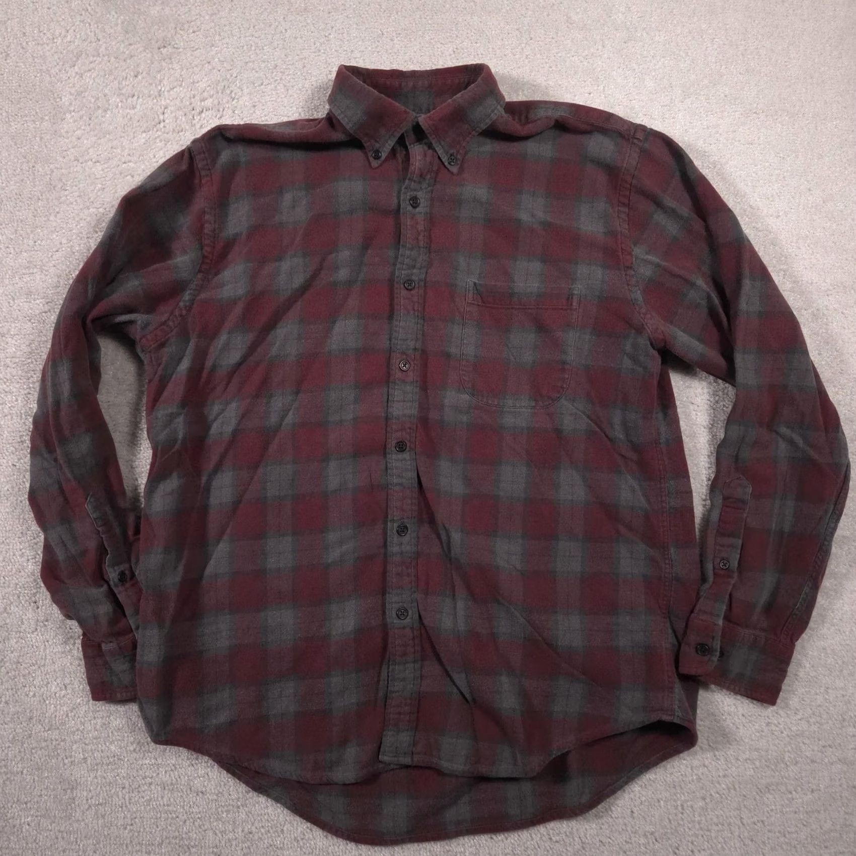 Lands' End Lands' End Shirt Mens L Red Plaid Flannel Button-Front Long Sleeve Casual Womens? Mens? Size US L / EU 52-54 / 3 - 2 Thumbnail