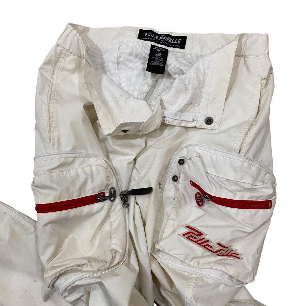 Marc Buchanan × Pelle Pelle ☀️MARC BUCHANAN PELLE PELLE CARGO POLYESTER PANT Size US 33 - 6 Thumbnail