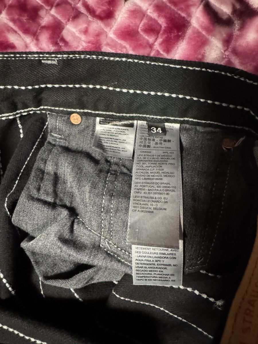 DENIM TEARS × Levi's Denim Tears x Levis 501 Embroidered Denim Size US 34 / EU 50 - 5 Thumbnail