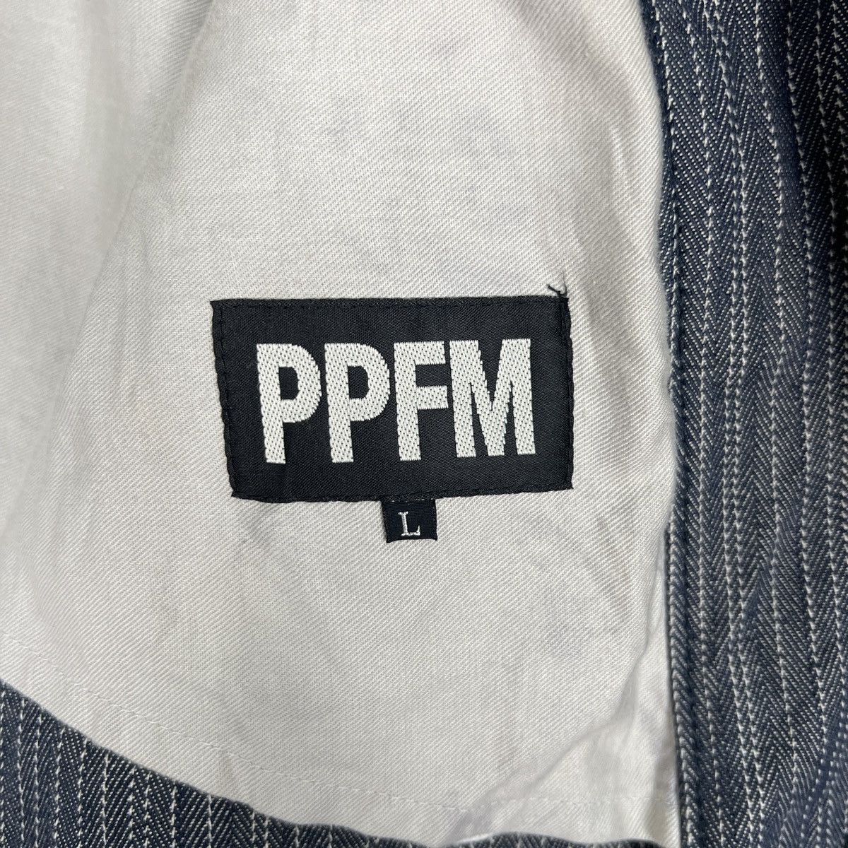 PPFM 🔥 PPFM STRIPE DENIM JACKET Size US L / EU 52-54 / 3 - 15 Thumbnail