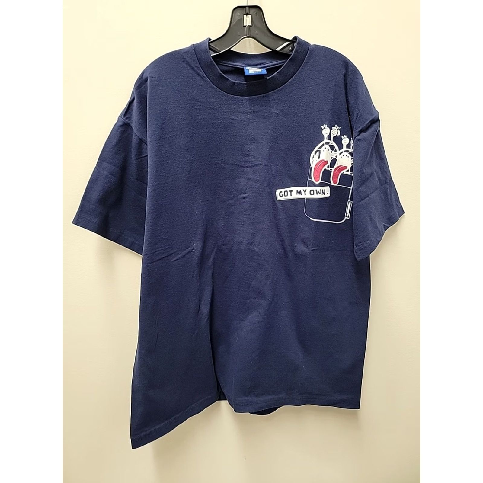 Umbro VINTAGE Umbro I Dont Need You Attitude Graphic T-Shirt Mens XL Blue Soccer USA Shirt Adults Size XL Mens Size US XL / EU 56 / 4 - 3 Thumbnail