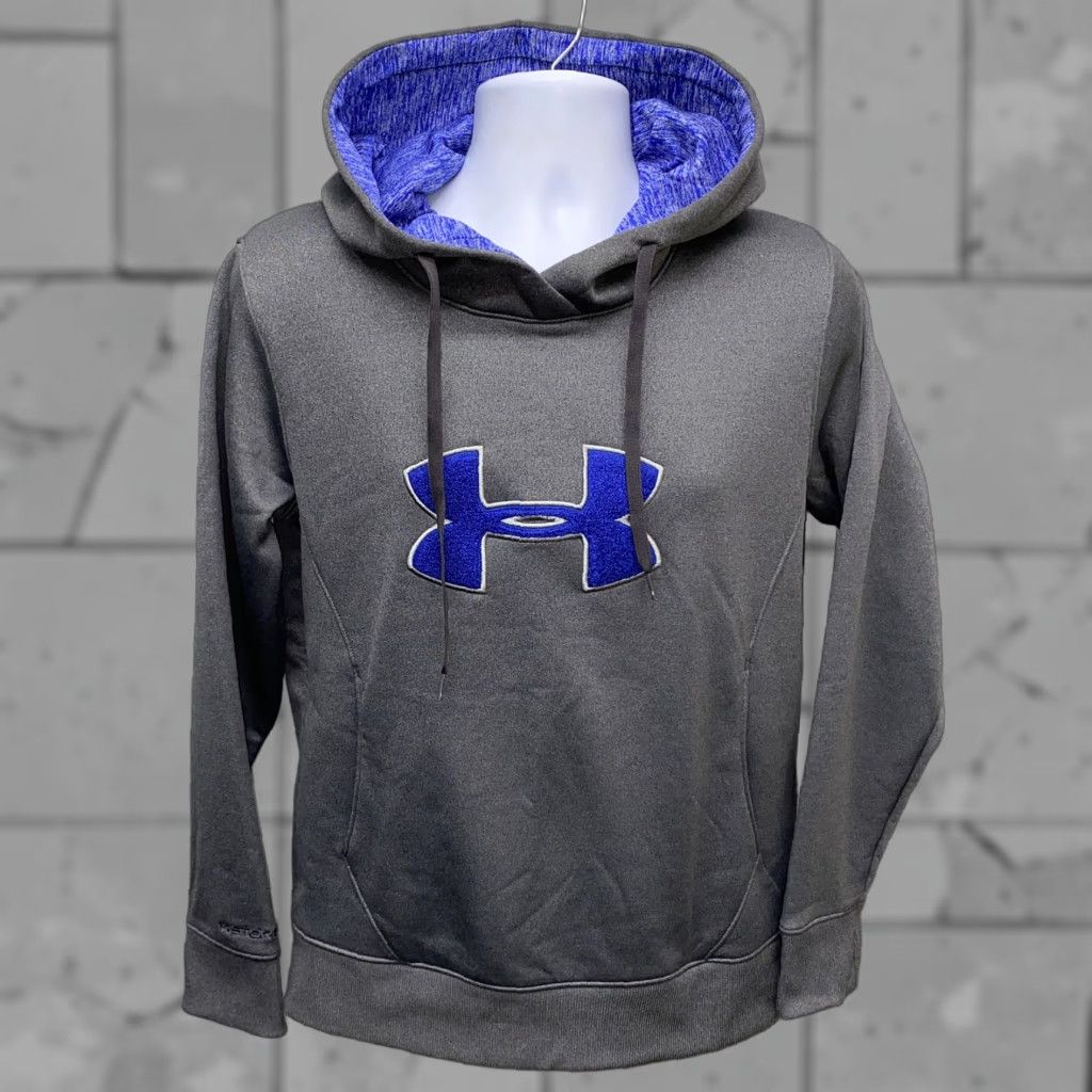 Under Armour Under Armour Hoodie Mens Pullover Drawstring Size M Gray Polyester Size US M / EU 48-50 / 2 - 1 Thumbnail