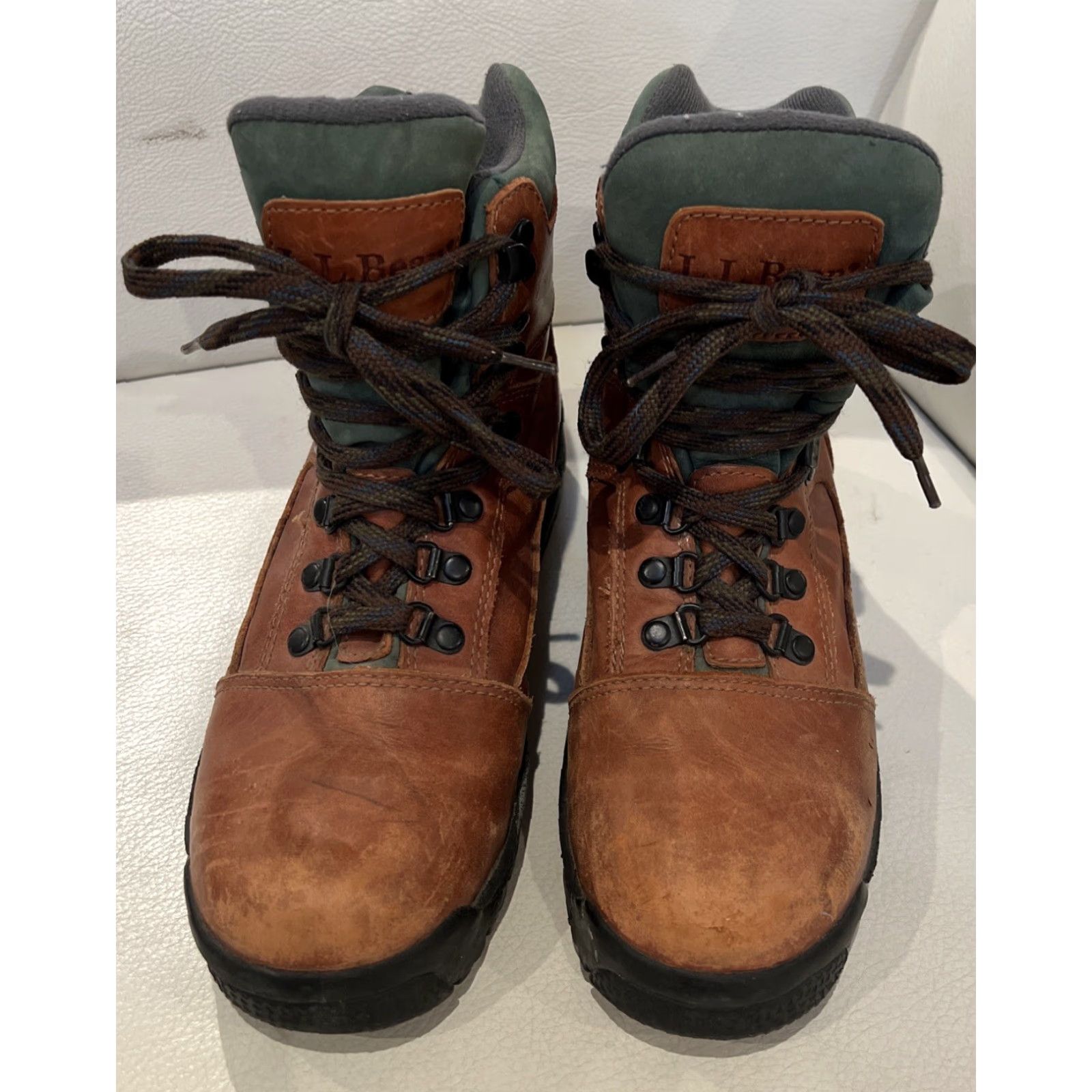 Vintage VINTAGE L.L. Bean Knife Edge Leather Gore-Tex Boots Women 9M Brown Hiking Size US 9 / IT 39 - 3 Thumbnail