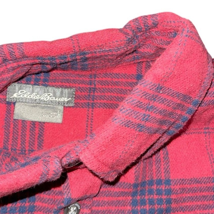 Eddie Bauer Plaid Flannel Long-sleeve button up Shirt Casual Outdoors Size US L / EU 52-54 / 3 - 3 Thumbnail