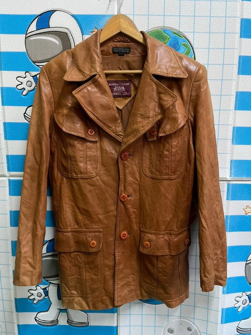 Andersons Vintage 70s Anderson-Little Brown Leather Jacket Size 38 Size US S / EU 44-46 / 1 - 2 Thumbnail