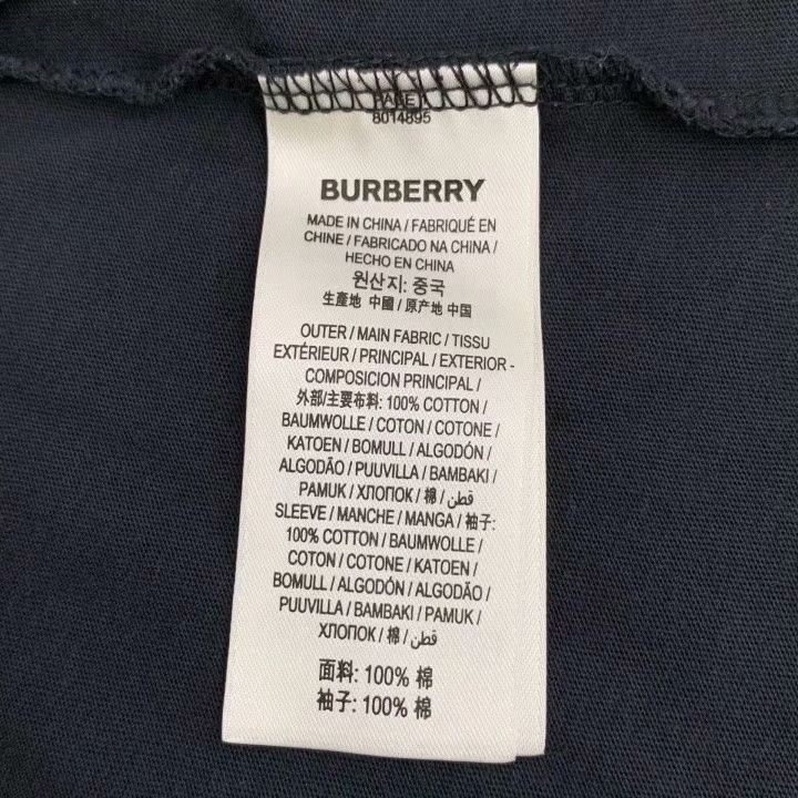 Burberry Burberry Black Plaid Panel Cotton T-Shirt Size US M / EU 48-50 / 2 - 6 Thumbnail