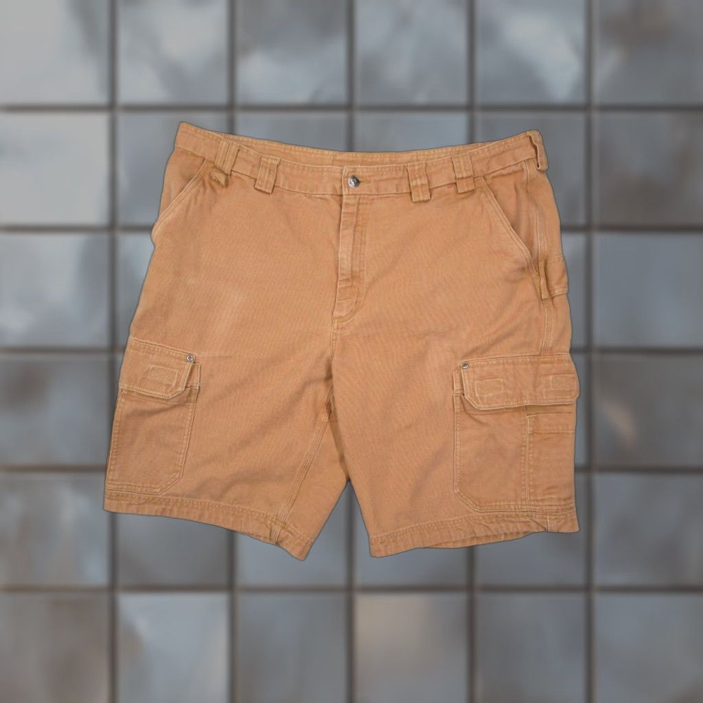 Vintage VINTAGE Duluth Men's Cargo Shorts 44 Brown Canvas Casual Workwear Relaxed Fit 12" Inseam Size US 44 / EU 60 - 1 Thumbnail