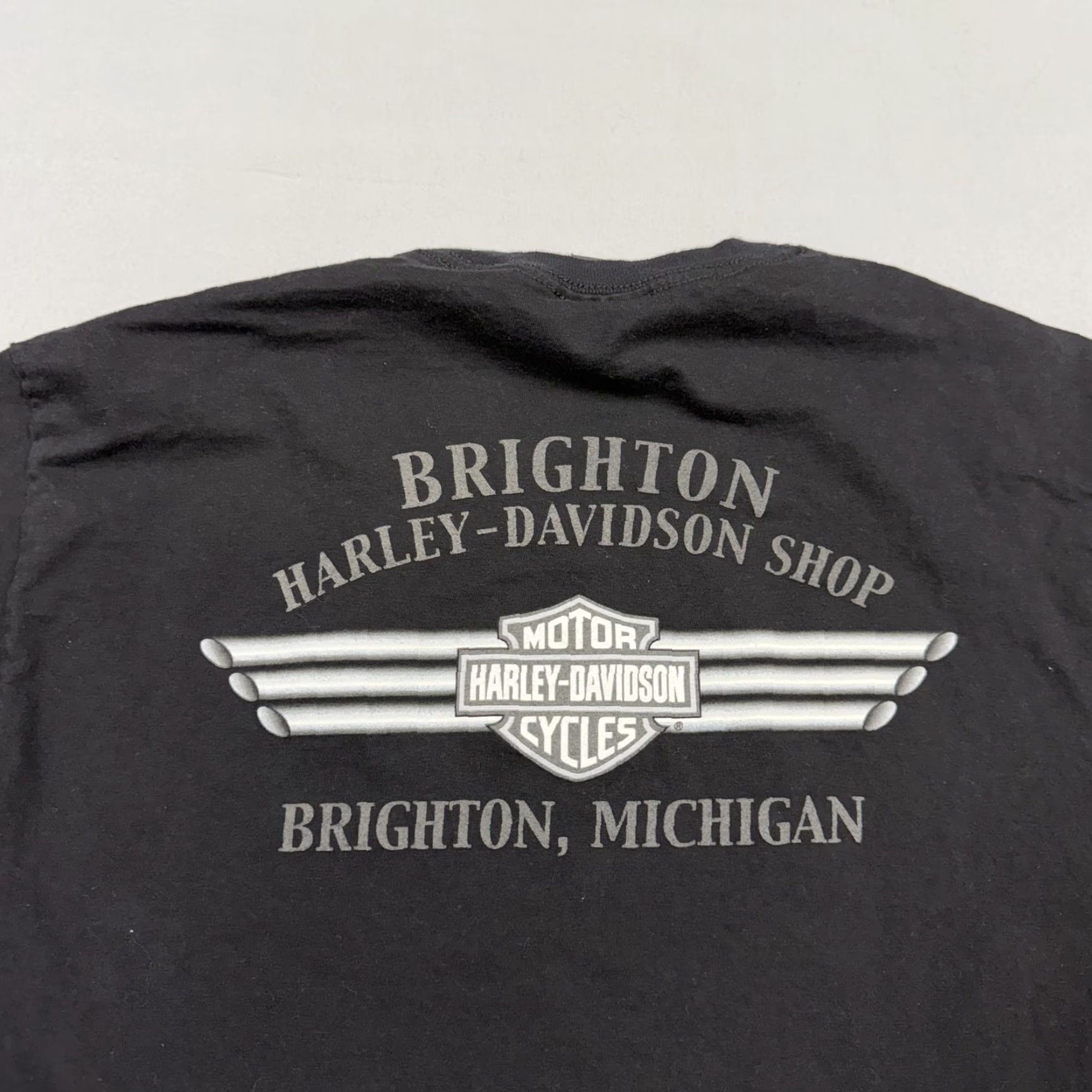 Harley Davidson Harley-Davidson Shirt Mens Large Black Brighton Michigan Graphic Tee Size US L / EU 52-54 / 3 - 5 Thumbnail