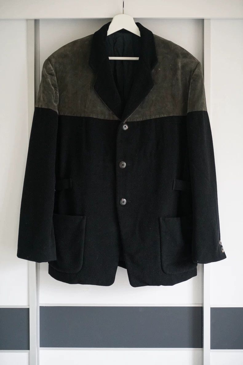 Yohji Yamamoto Yohji Yamamoto Yohji Yamamoto Green Velvet Blazer Jacket Size US M / EU 48-50 / 2 - 1 Thumbnail