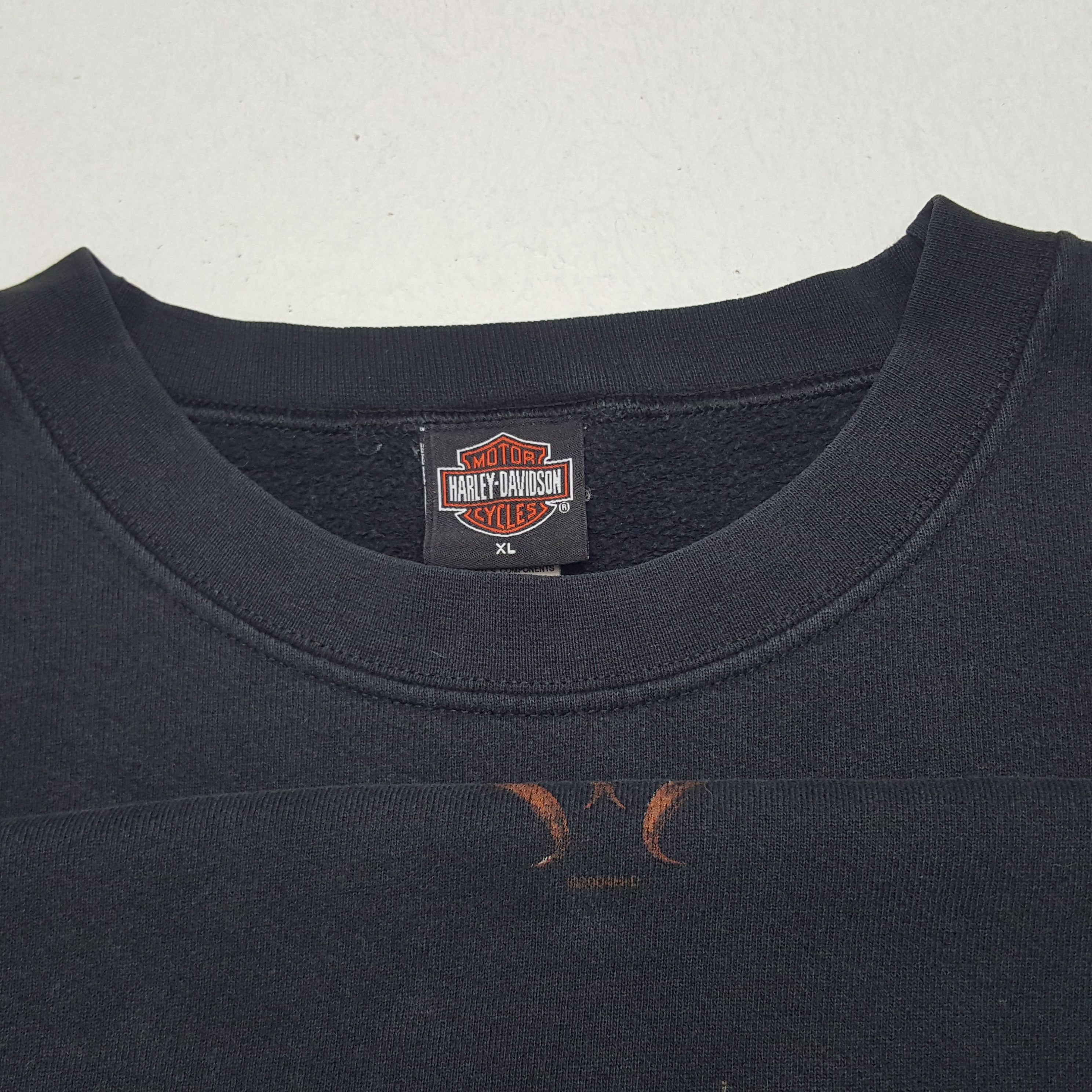 Harley Davidson × Vintage Vintage Ithaca Harley Davidson American Racing Sweatshirt Size US XL / EU 56 / 4 - 5 Thumbnail