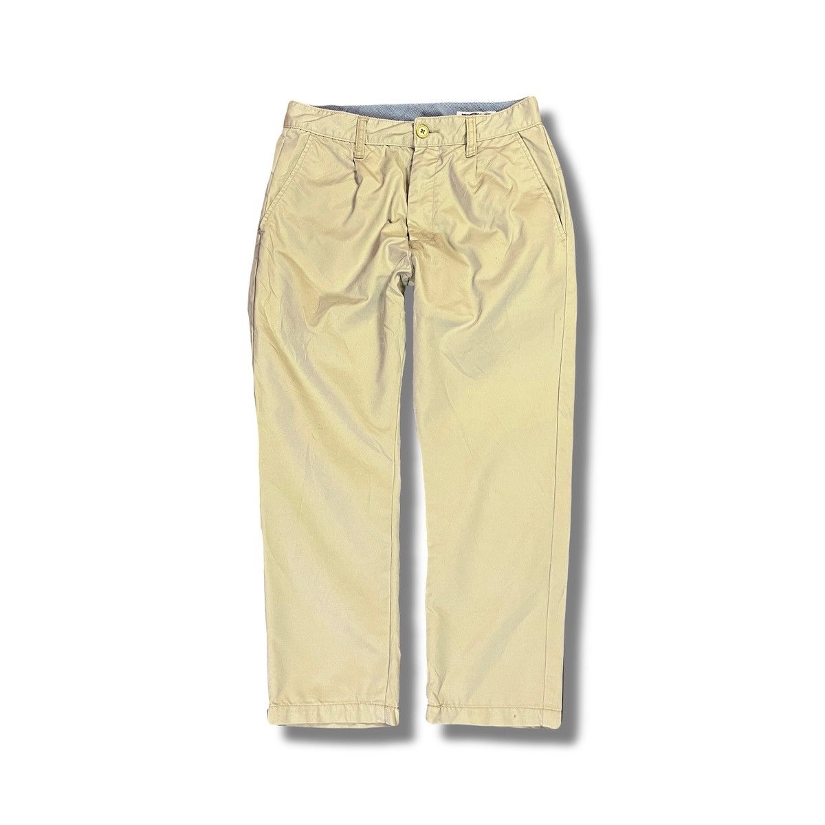 semanticdesign 2000s Semantic Design Japanese Minimalist Khaki Chino Pants Size US 27 - 1 Thumbnail