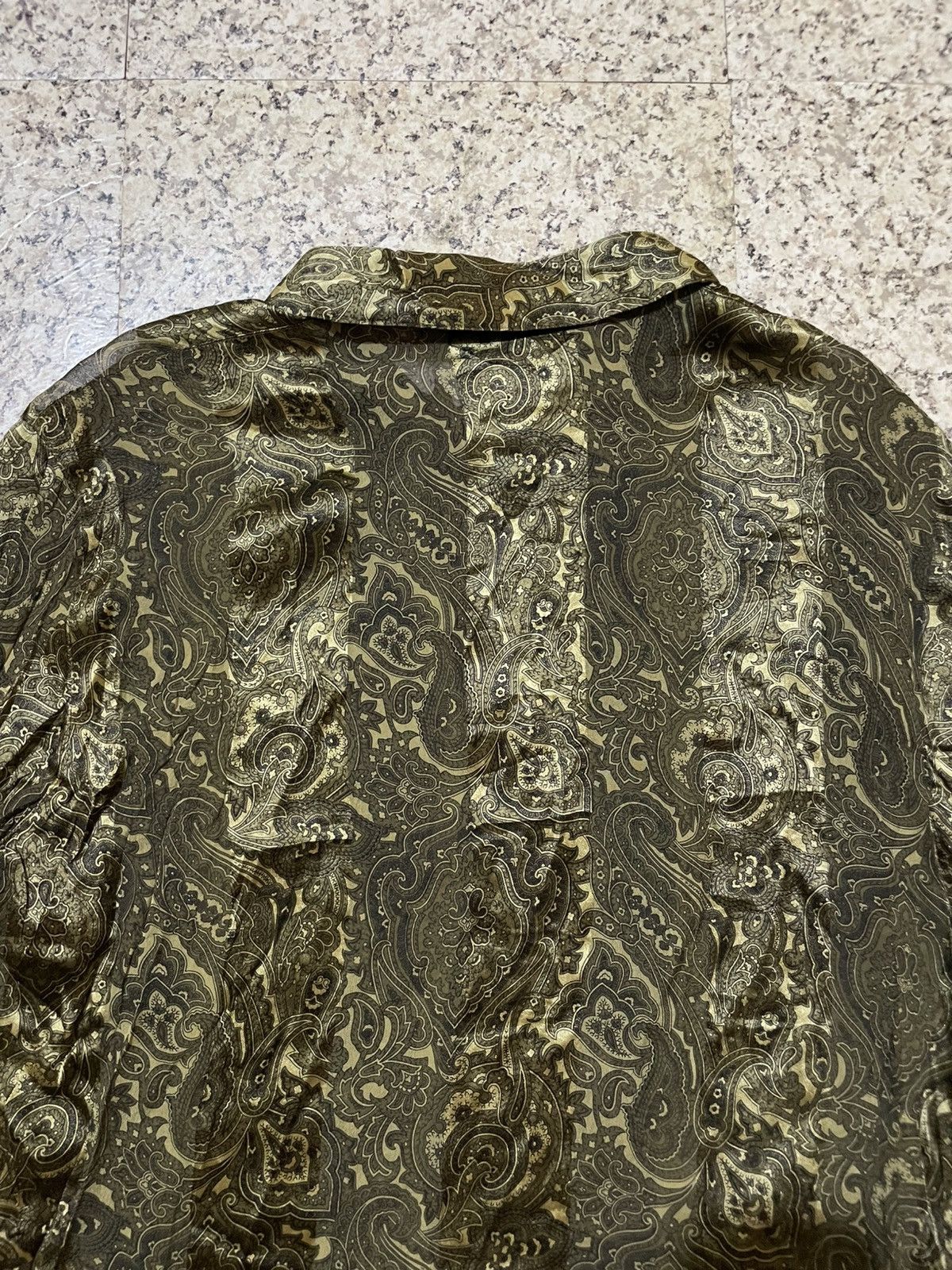 Escada Vintage 80s ESCADA by Margaretha Ley Silk Paisley Shirt Size L / US 10 / IT 46 - 13 Thumbnail