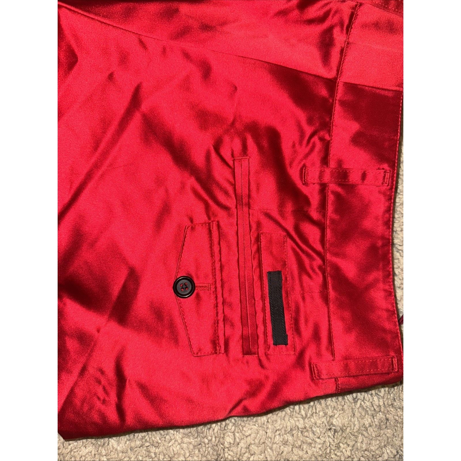 Prada Prada Vintage Mini Shorts Red Y2K Silky Size 40/Small Size 27" / US 4 / IT 40 - 5 Thumbnail