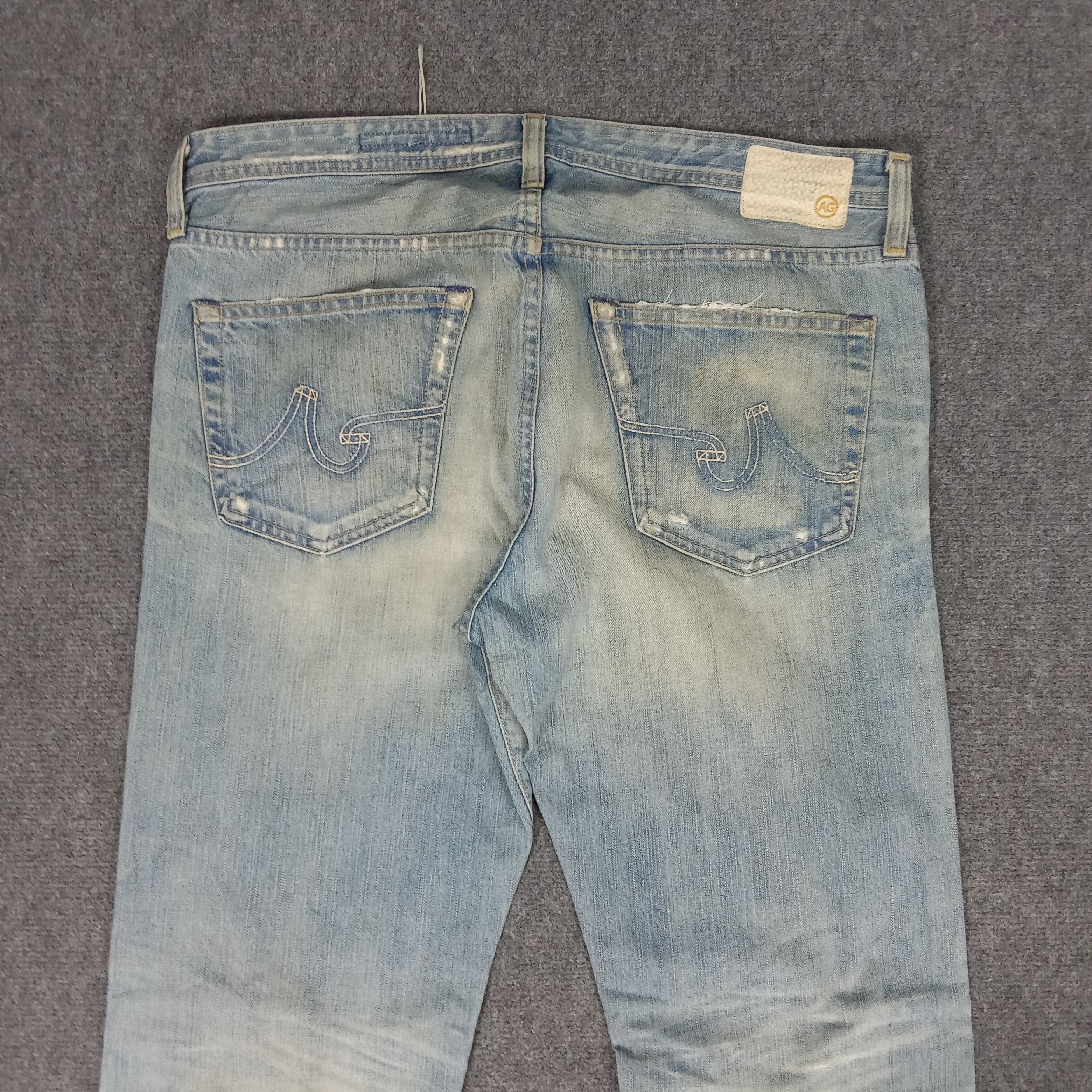 AG Adriano Goldschmied × Vintage Adriano Goldschmied American Distressed Style Jeans Size US 36 / EU 52 - 8 Thumbnail