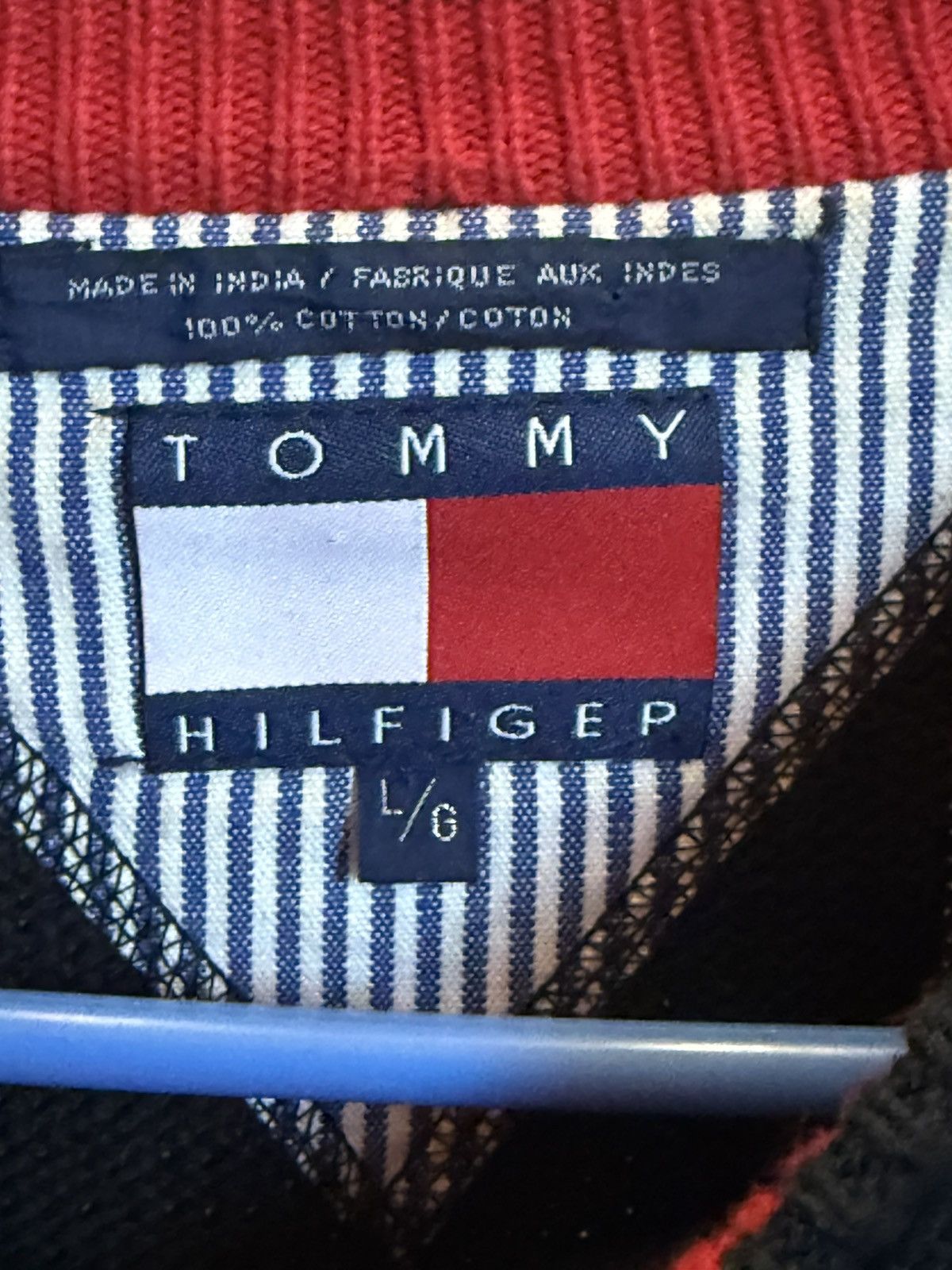Tommy Hilfiger 90s TH Heavy Knit Sweater Size US L / EU 52-54 / 3 - 4 Thumbnail