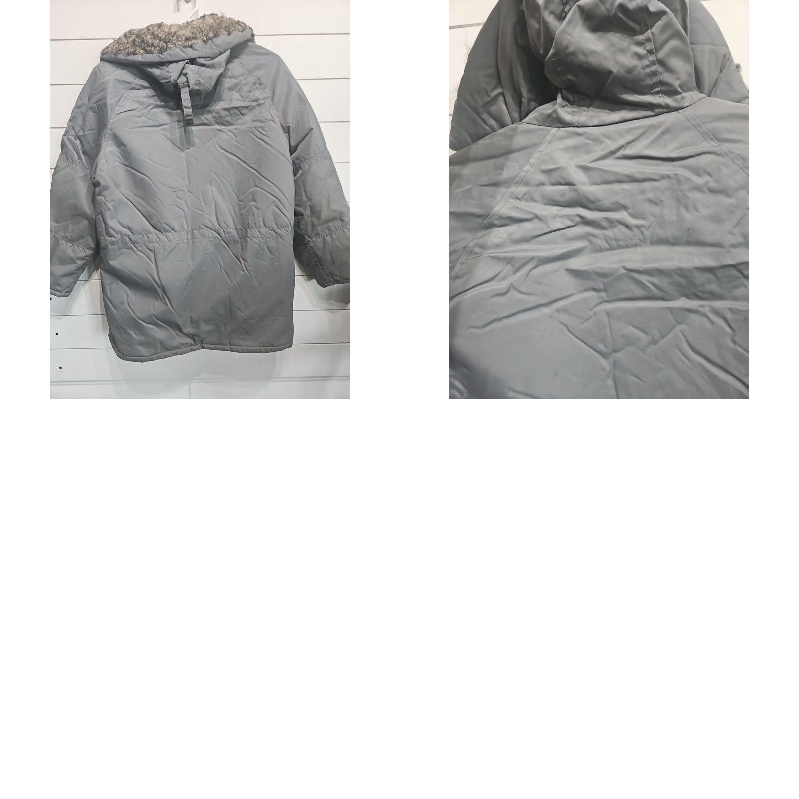 Vintage VINTAGE Kmart N3-B Army Green Satin Fur Trim Hooded Puffer Jacket Coat Mens Medium - Army Style Parka Coat Mens M Brown? Size US M / EU 48-50 / 2 - 8 Thumbnail